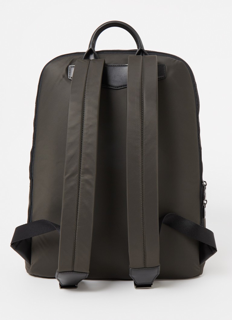Emporio Armani Sustainability Values mugursoma ar ādas detaļām