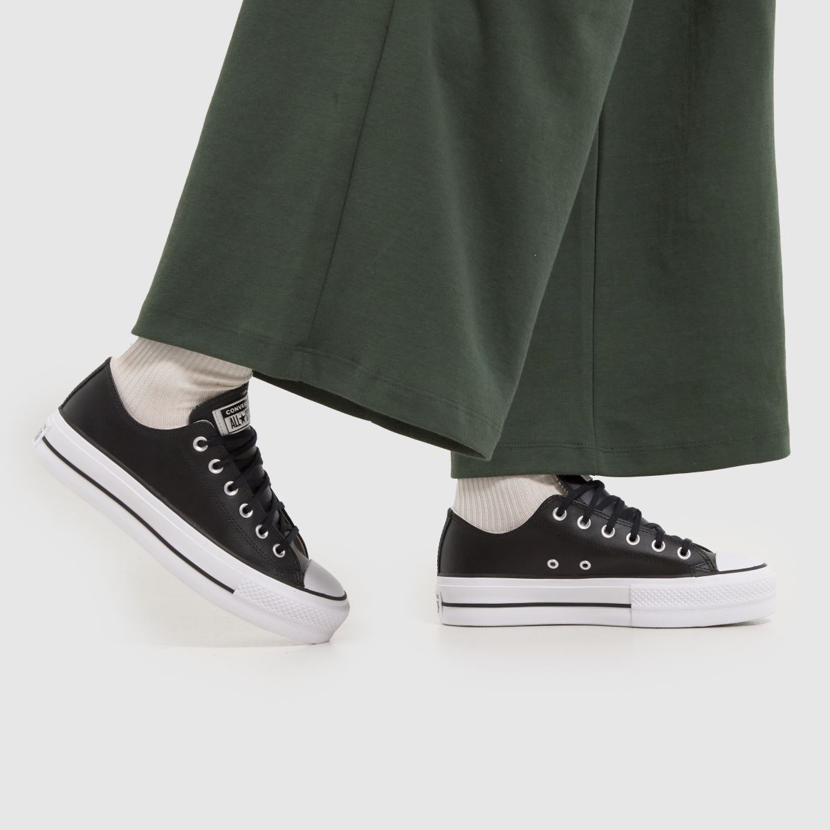 Converse All Star Lift Ox cipők fekete színben