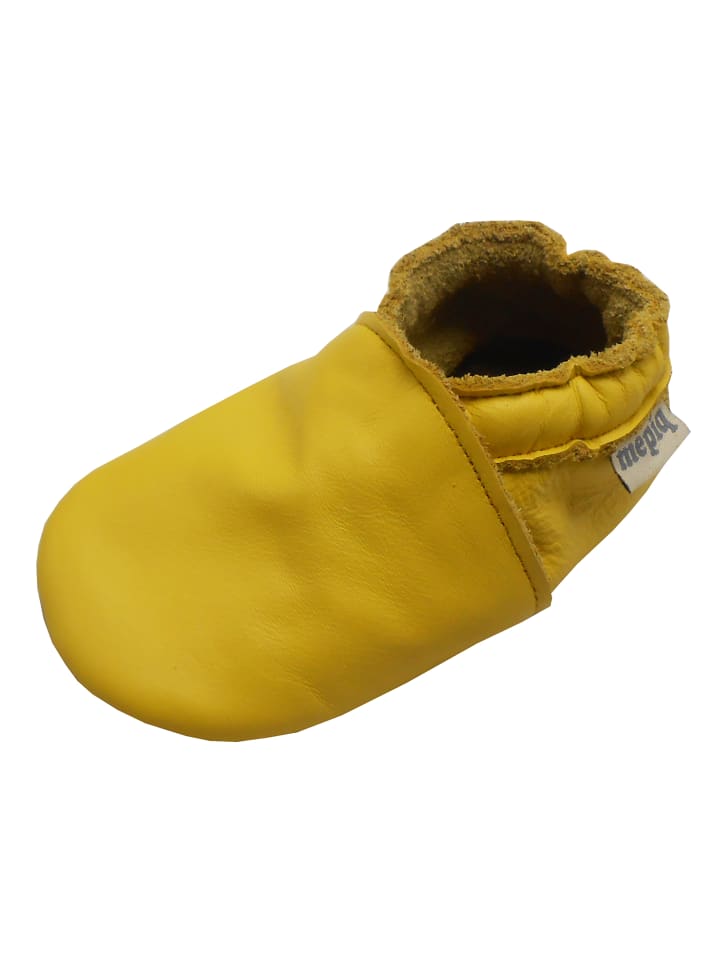 Yalion Baby Leder-Krabbelschuhe in Gelb günstig kaufen