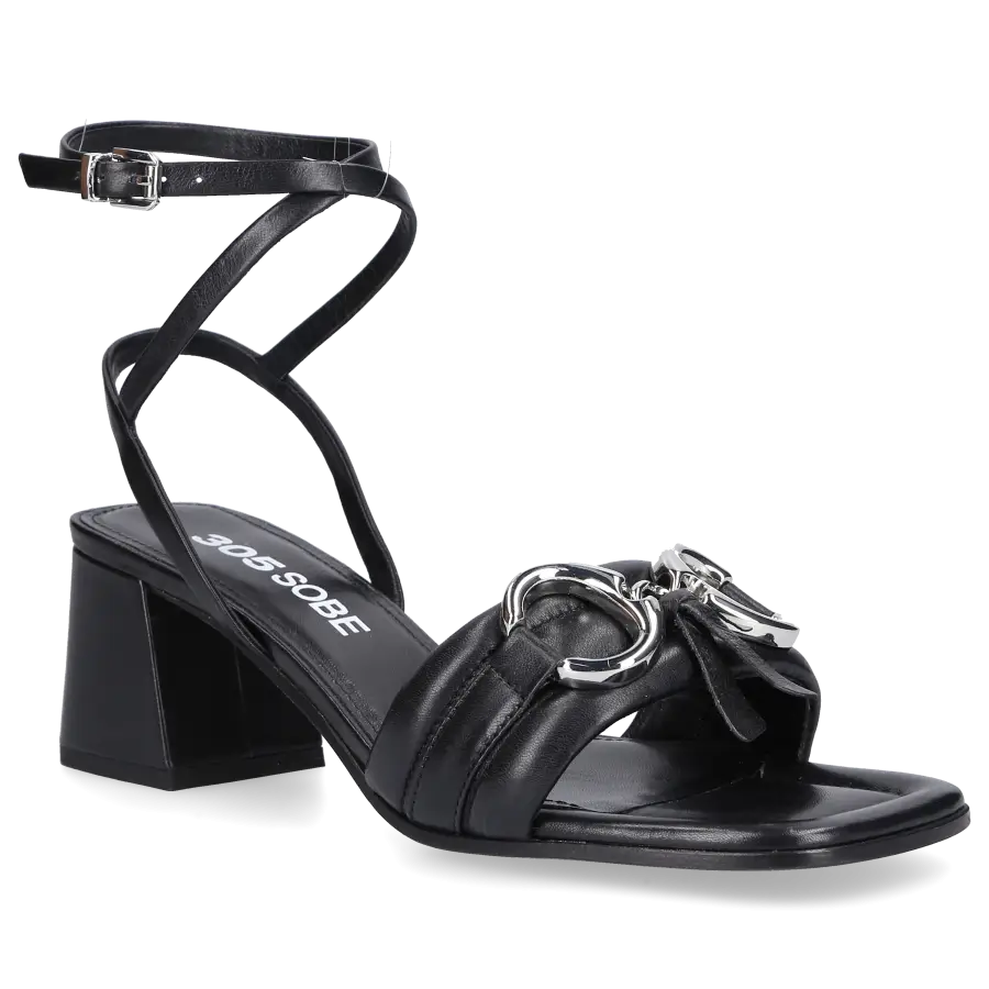 305 SOBE - Sandalen INES Kalbsleder - schwarz