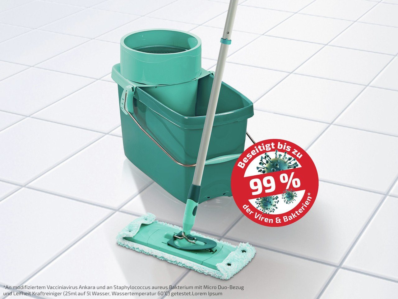 Leifheit Bügelbrettbezug Wischbezug Clean Twist micro duo XL