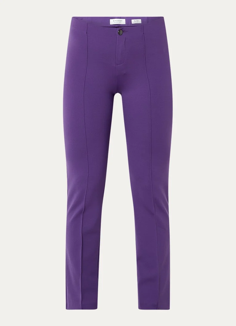 Pantalon Rosner Alisa taille haute coupe slim avec pli marqué