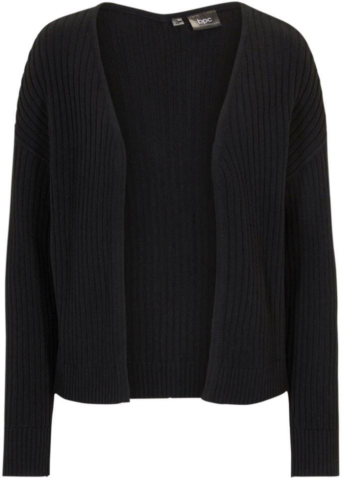 Offene Strickjacke, verkürzt