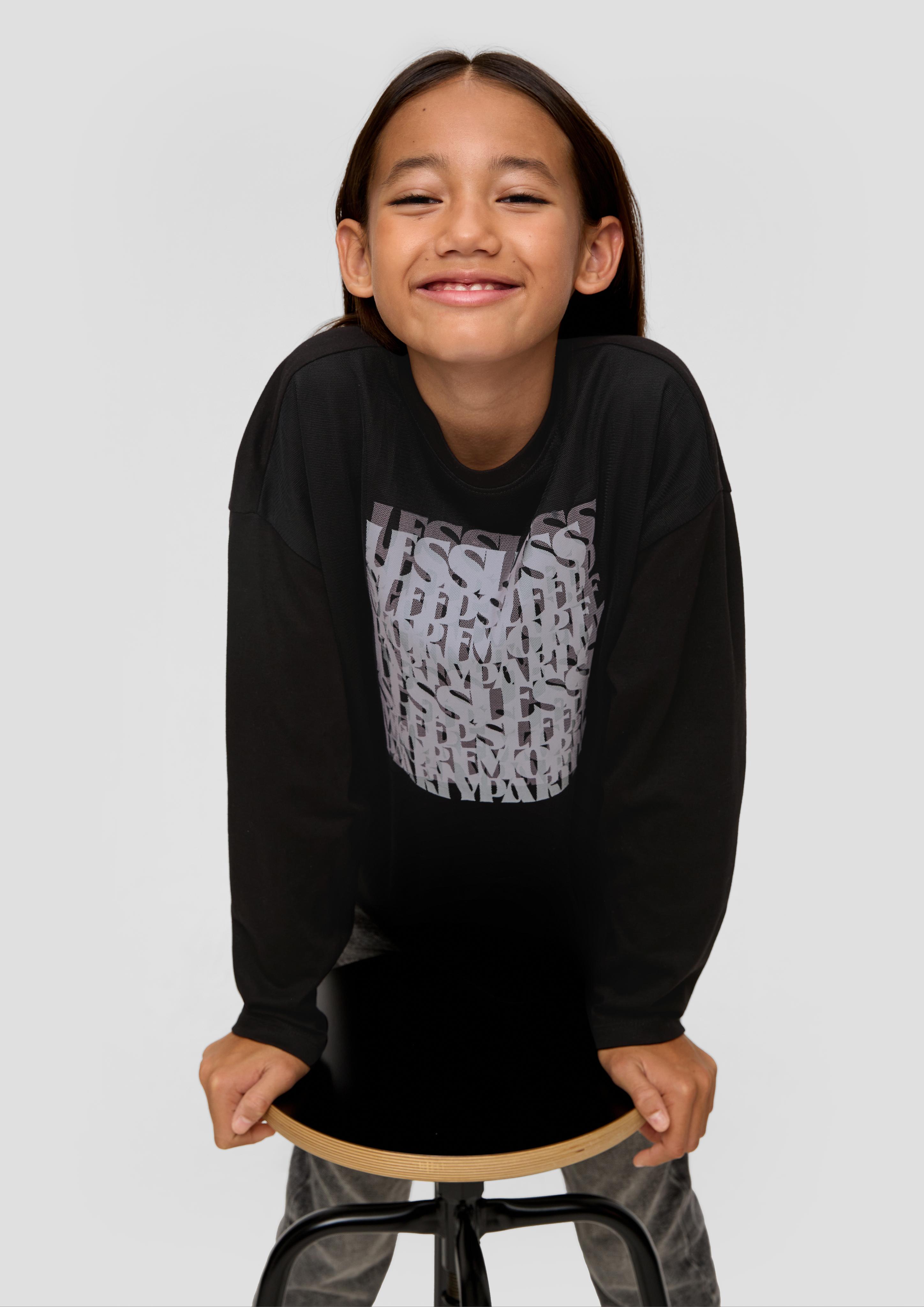 Longsleeve mit Front-Layering  2137286-9999