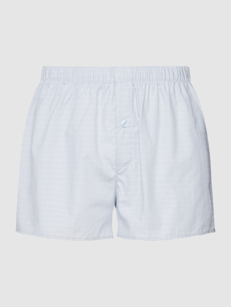 Boxershorts mit Karomuster Modell 'Fancy Woven Boxer' in hellgrau
