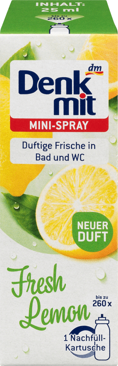 Lufterfrischer Mini-Spray Fresh Lemon Nachfüllpack, 25 ml