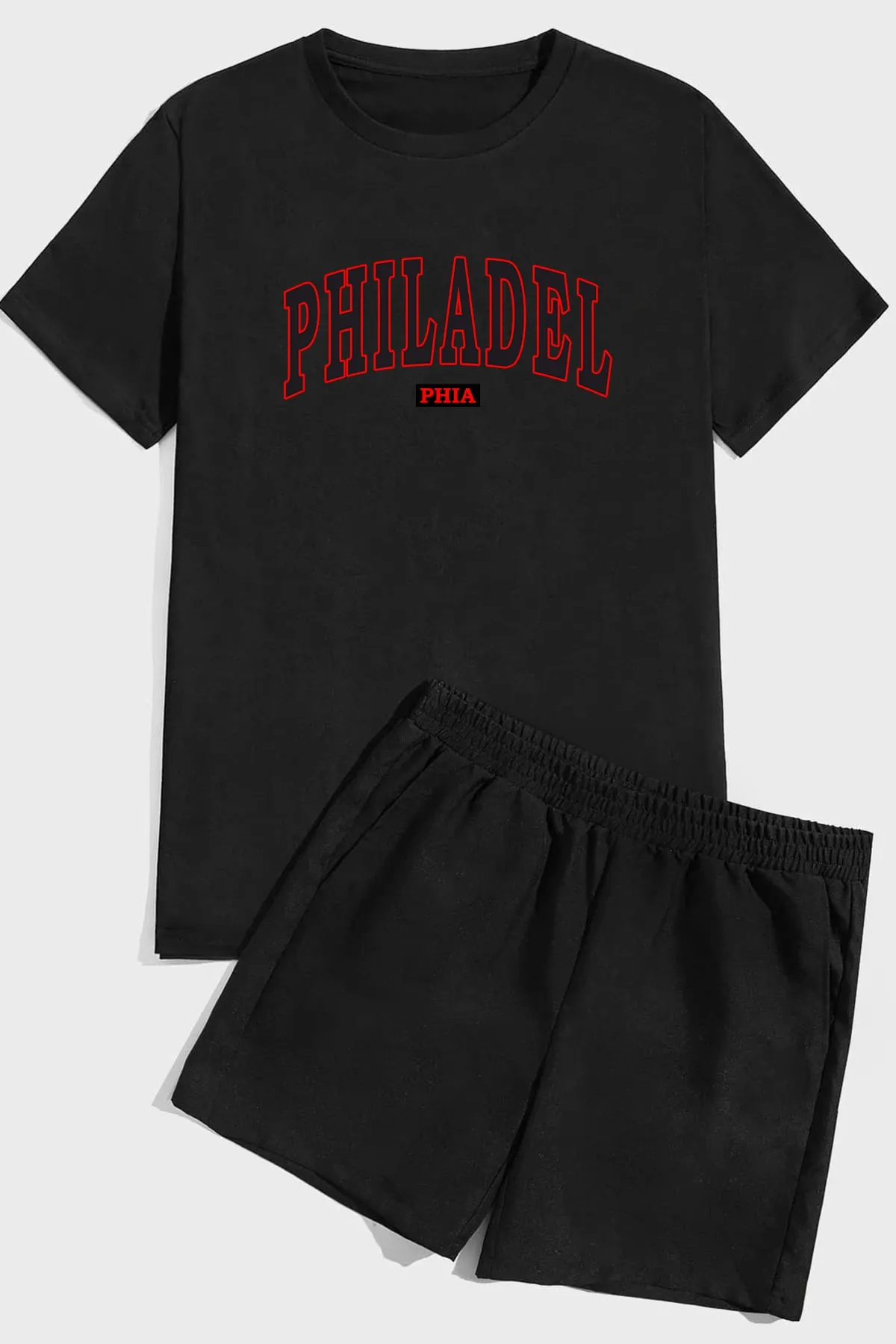 uyguntarz  Shorts-Set mit Philadelphia-Print