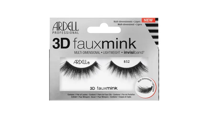ARDELL Künstliche Wimpern 3D fauxmink 852 schwarz