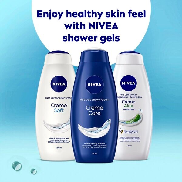 NIVEA Crème Care -suihkugeeli 750ml