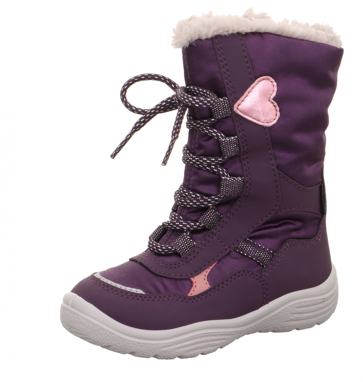CRYSTAL - Lila/Rosa Stiefel mit Reißverschluss