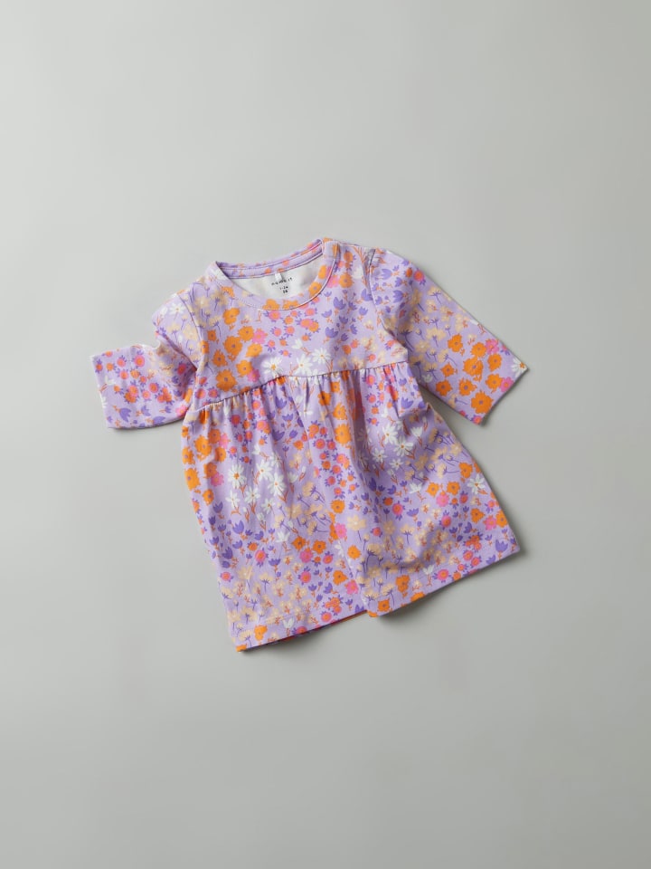 name it Jerseykleid NBFTUNNA LS DRESS in lilac breeze günstig kaufen