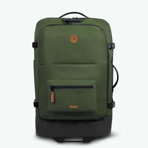 Medium 2-wheel soft-sided Coromandel suitcase, khaki