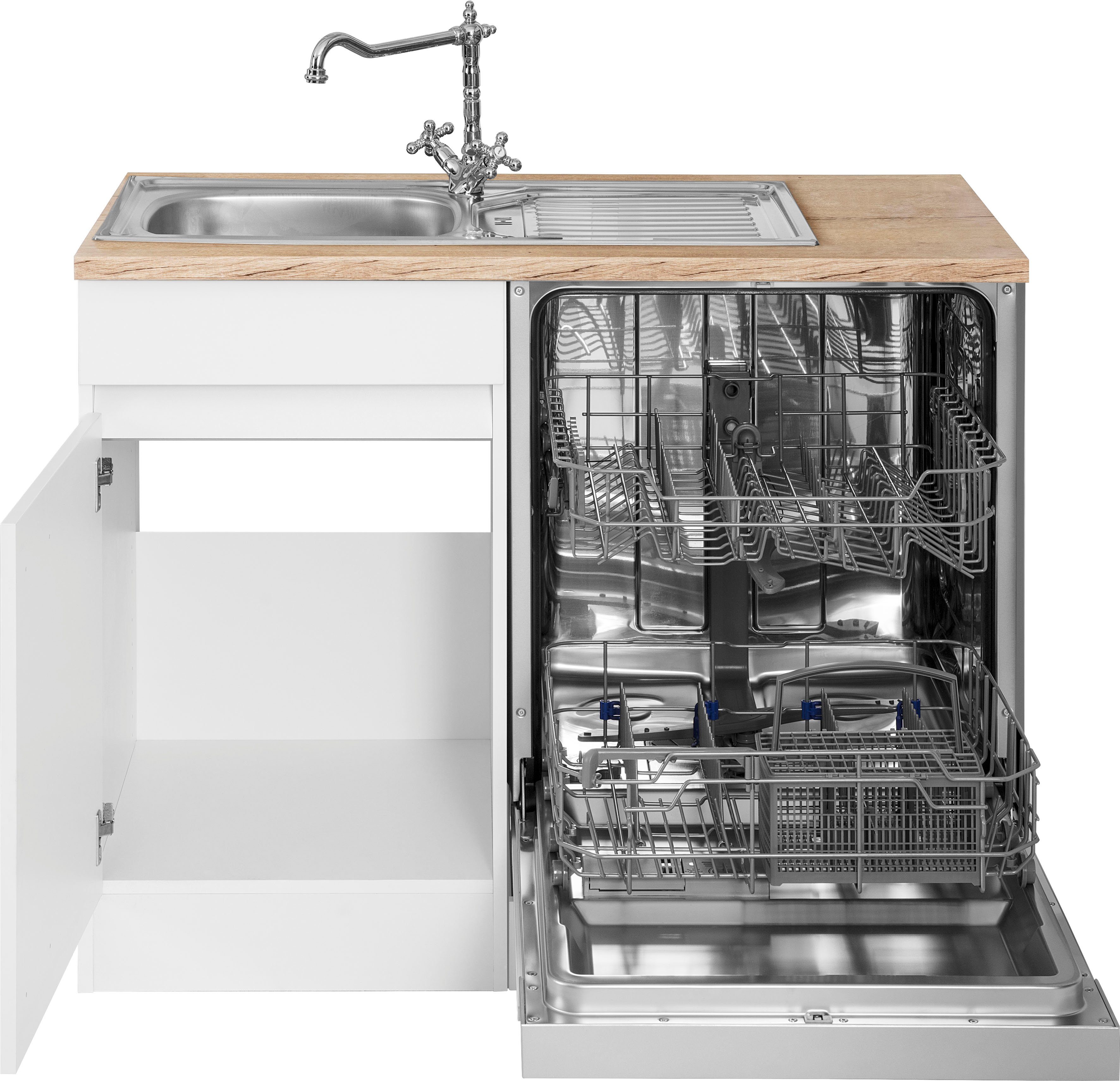 OPTIFIT Winkelküche Roth, ohne E-Geräte, Stellbreite 300 x 175 cm