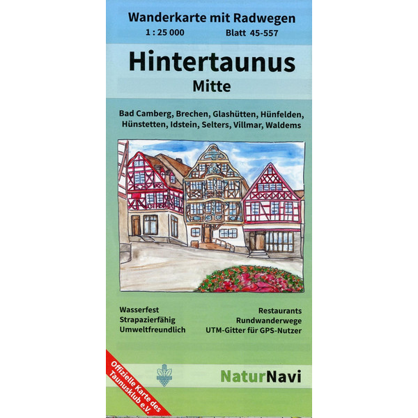 Hintertaunus Mitte 1 : 25 000, Blatt 45-557 - Wanderkarte