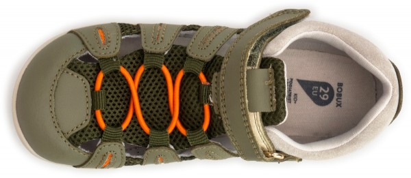 bobux kid+ ~ Summit Sandale ~ Burnt Olive & Fog