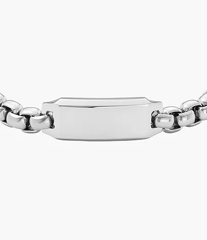 Fossil Armband Drew Plakette Edelstahl