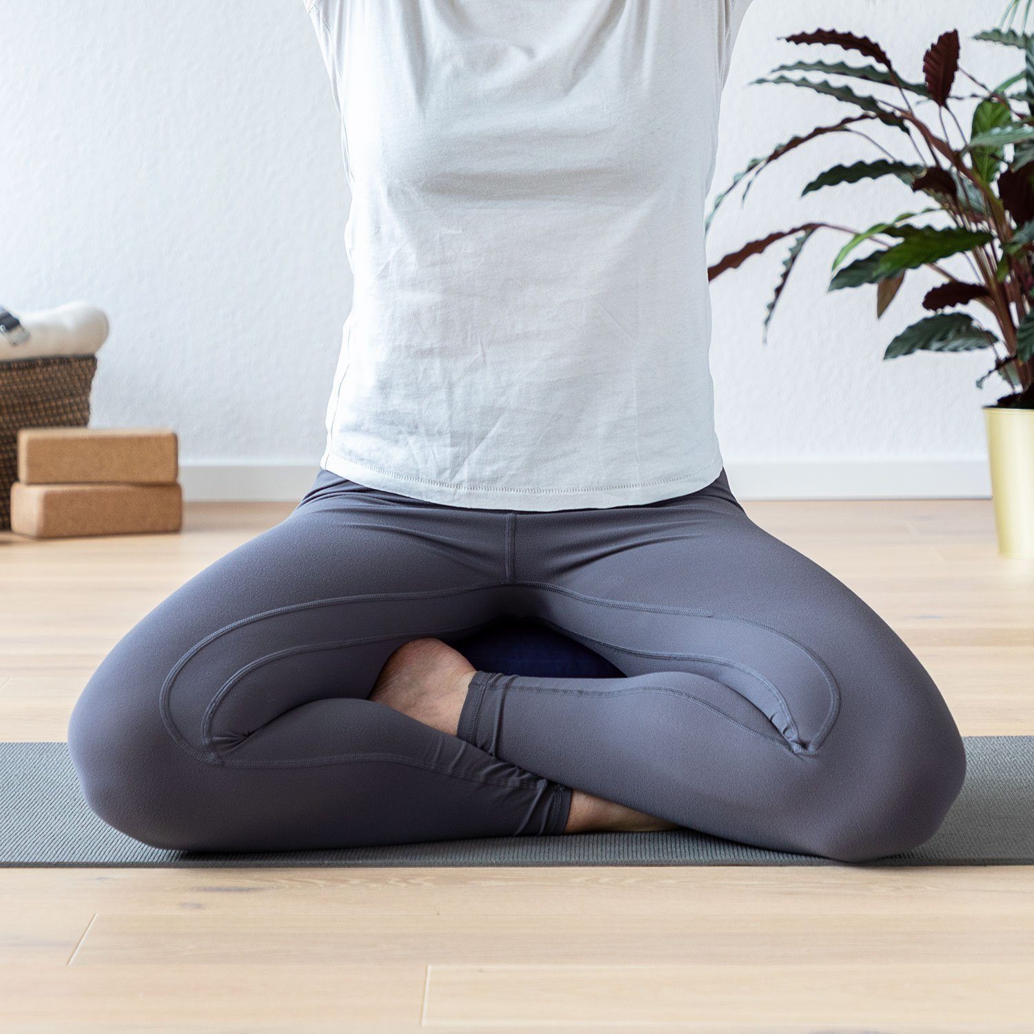 bodhi Meditationskissen Meditationskissen RONDO ECO, Füllung: Kapok natur