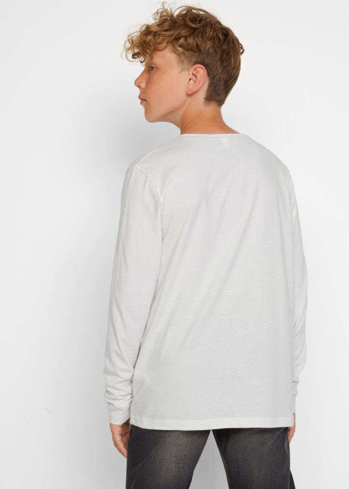 Jungen Langarmshirt aus Bio-Baumwolle (2er-Pack)