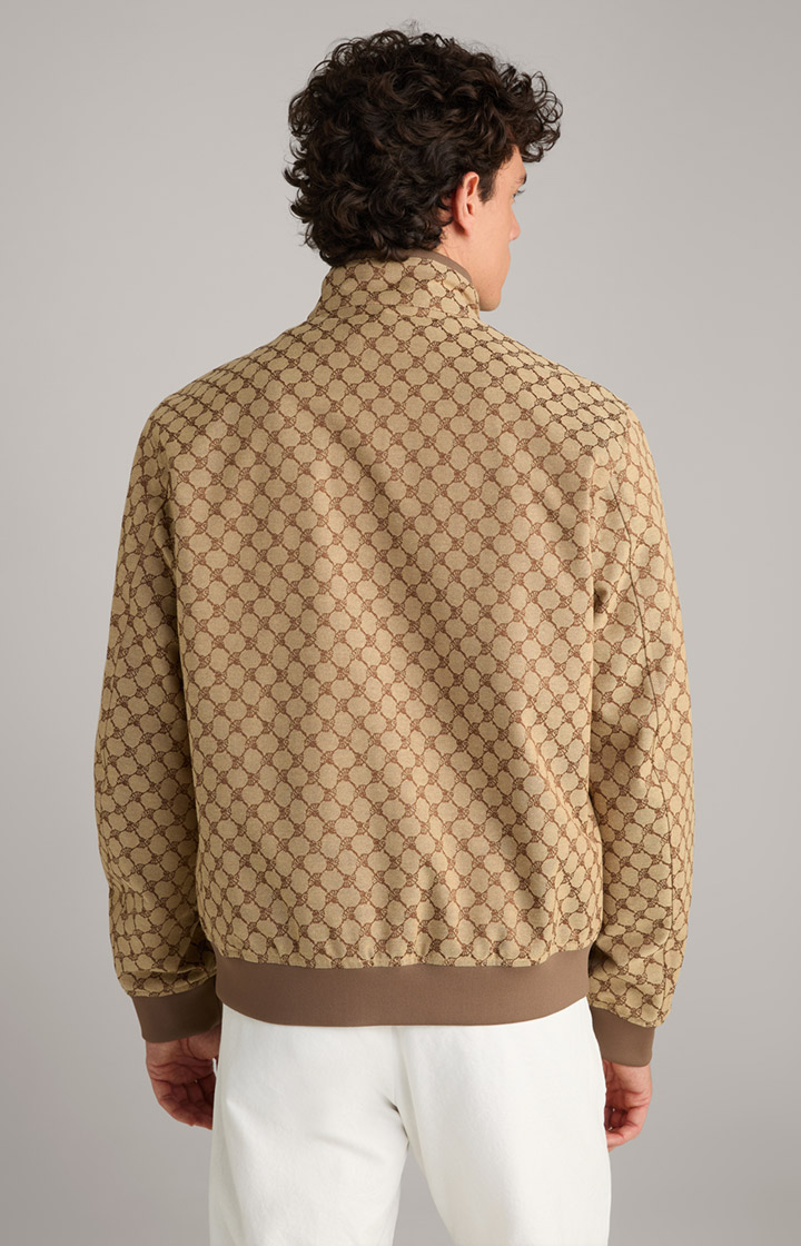 Cornflower-Jacke Escor in Beige/Braun gemustert