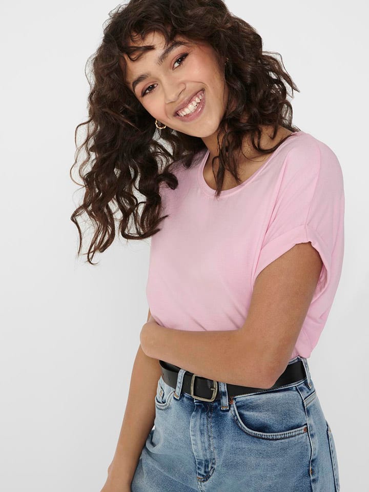 ONLY Shirt in Rosa günstig kaufen