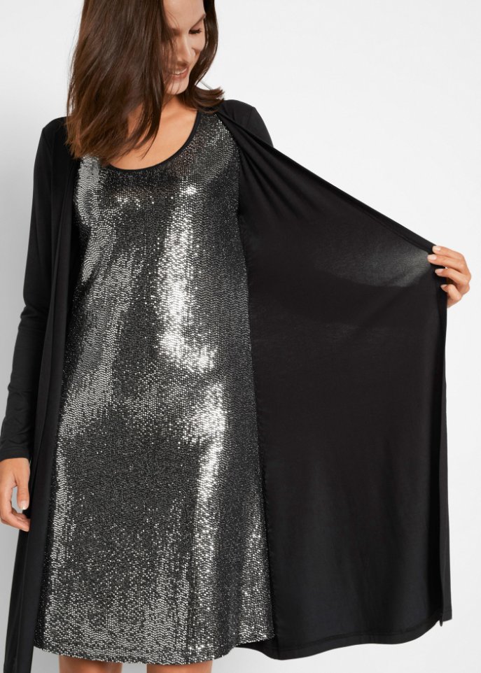Shirtkleid in Doppeloptik aus nachhaltiger Viskose