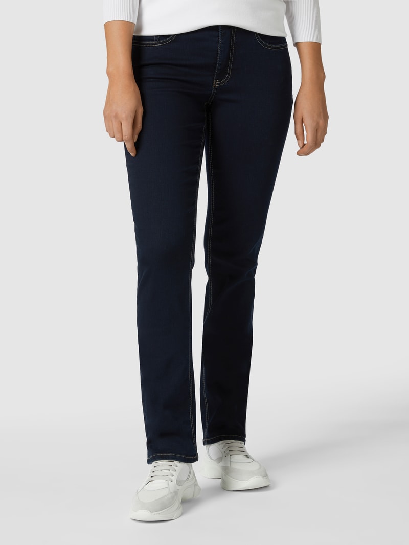 Feminine Fit 5-Pocket-Jeans Modell MELANIE in marineblau