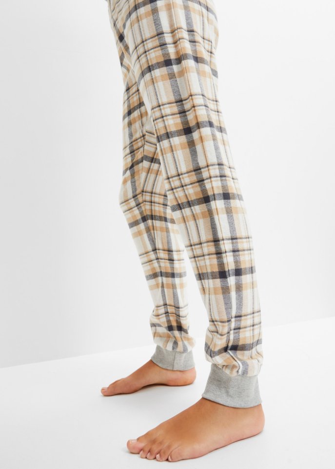 Pyjama mit Flanellhose