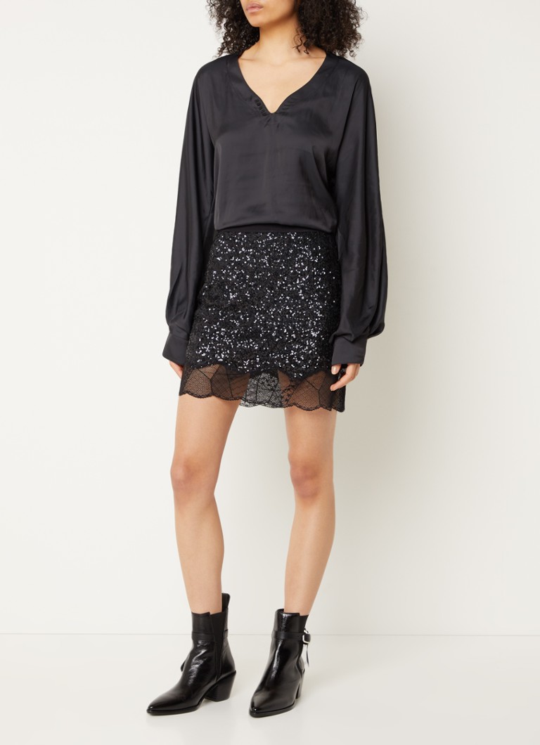 Zadig&Voltaire Tonastir satin tunic