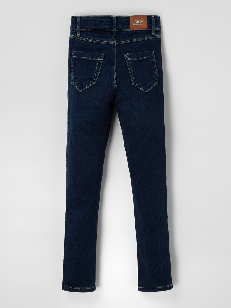 Skinny Fit Jeans mit Stretch-Anteil Modell 'Royal' in dunkelblau