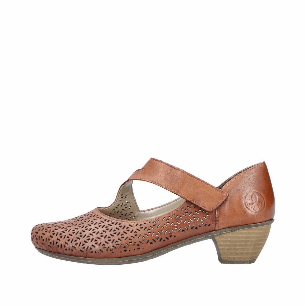 RIEKER Modische Pumps silber