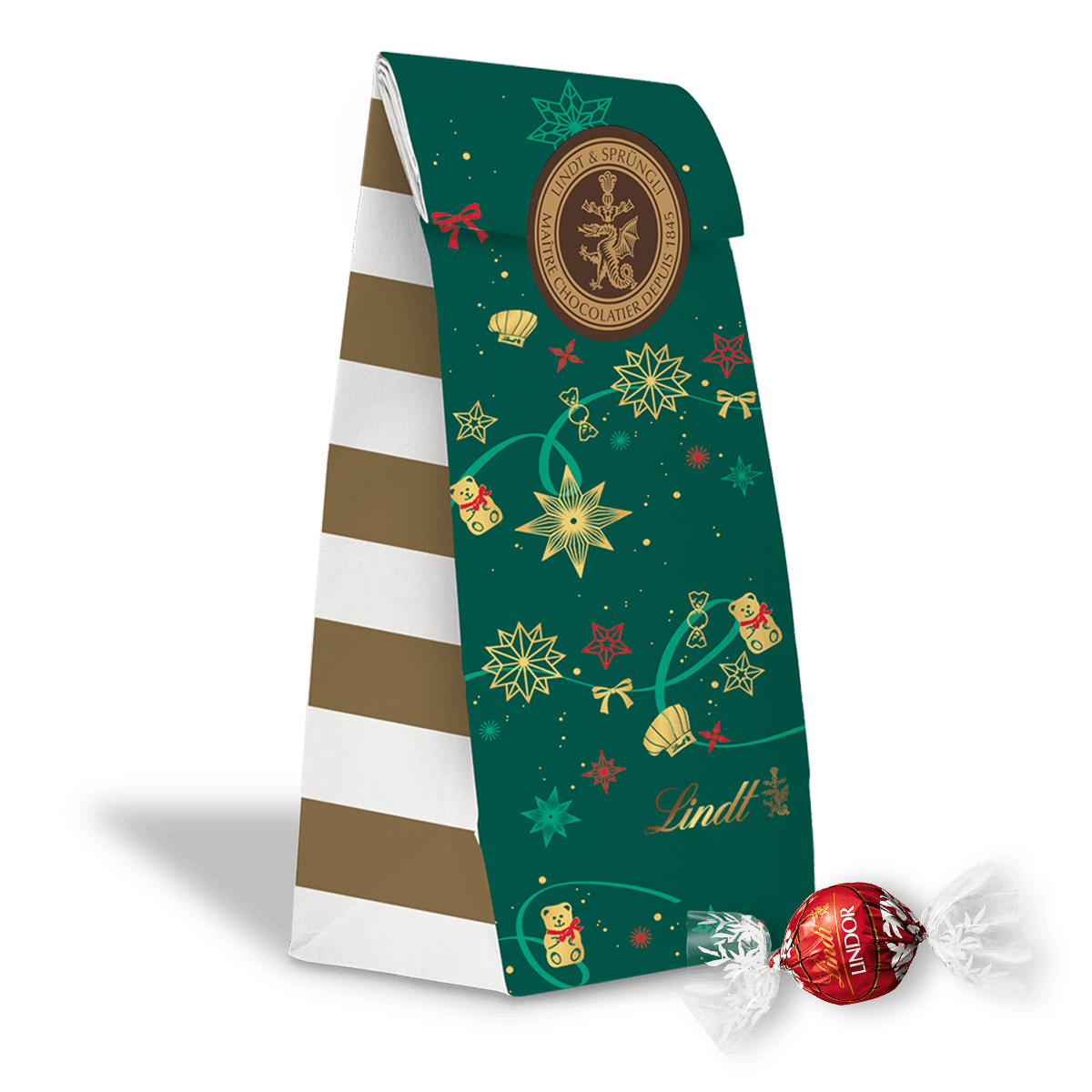 Lindt Pick & Mix XMas Beutel grün, 500g