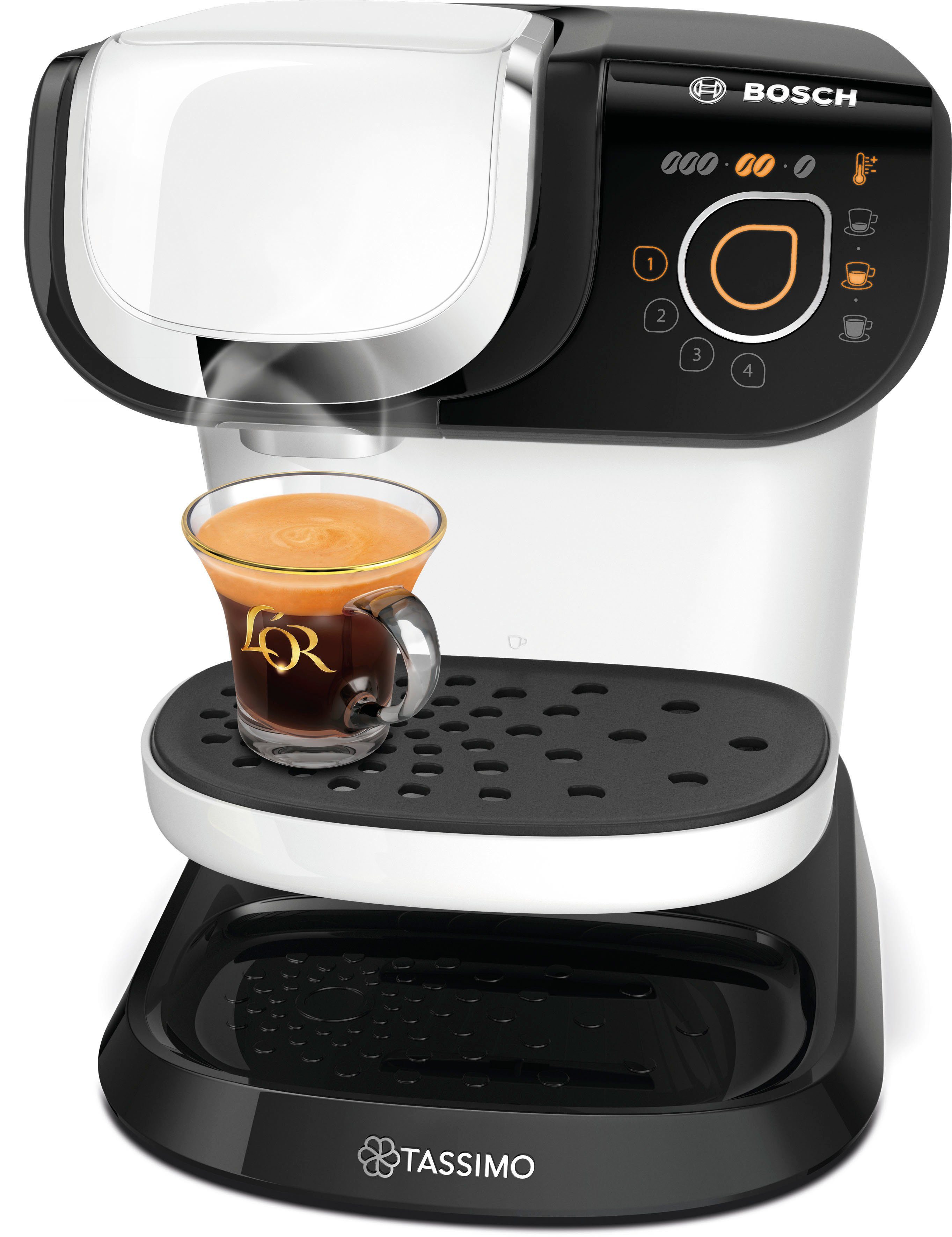 TASSIMO Kapselmaschine MY WAY 2 TAS6504, mit Wasserfilter, Personalisierung, einfache Zubereitung