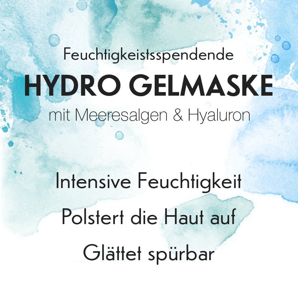 VANDINI Gesichtsmaske 2er Pack feuchtigkeitsspendende Maske mit Hyaluron, Feuchtigkeitsmaske, 1-tlg.