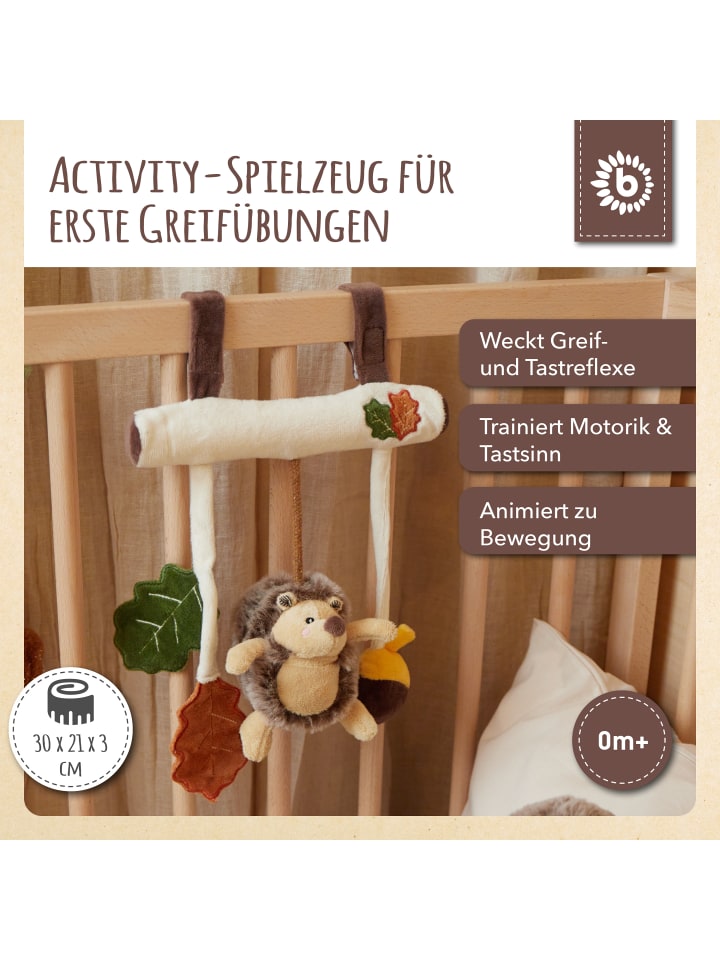 Bieco Spielwaren Kinderwagenkette Plüsch Igel - ab Geburt in Beige günstig kaufen onesize