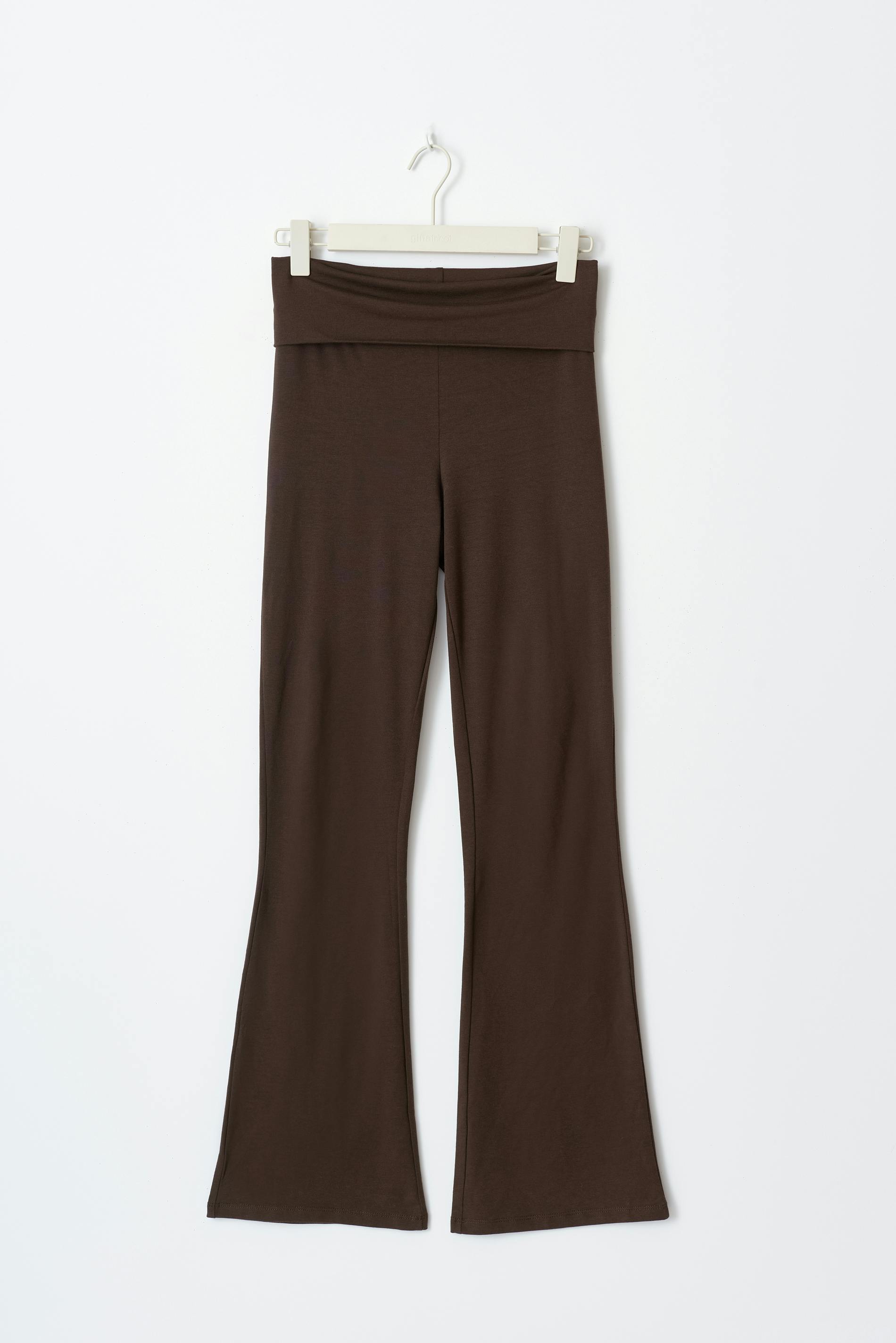 Soft touch folded trouser