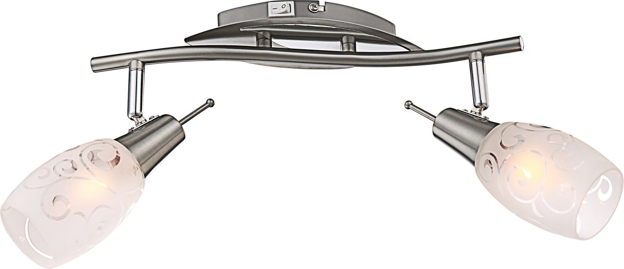 Globo Lighting - FLORITA - Strahler Metall verchromt, 2x E14