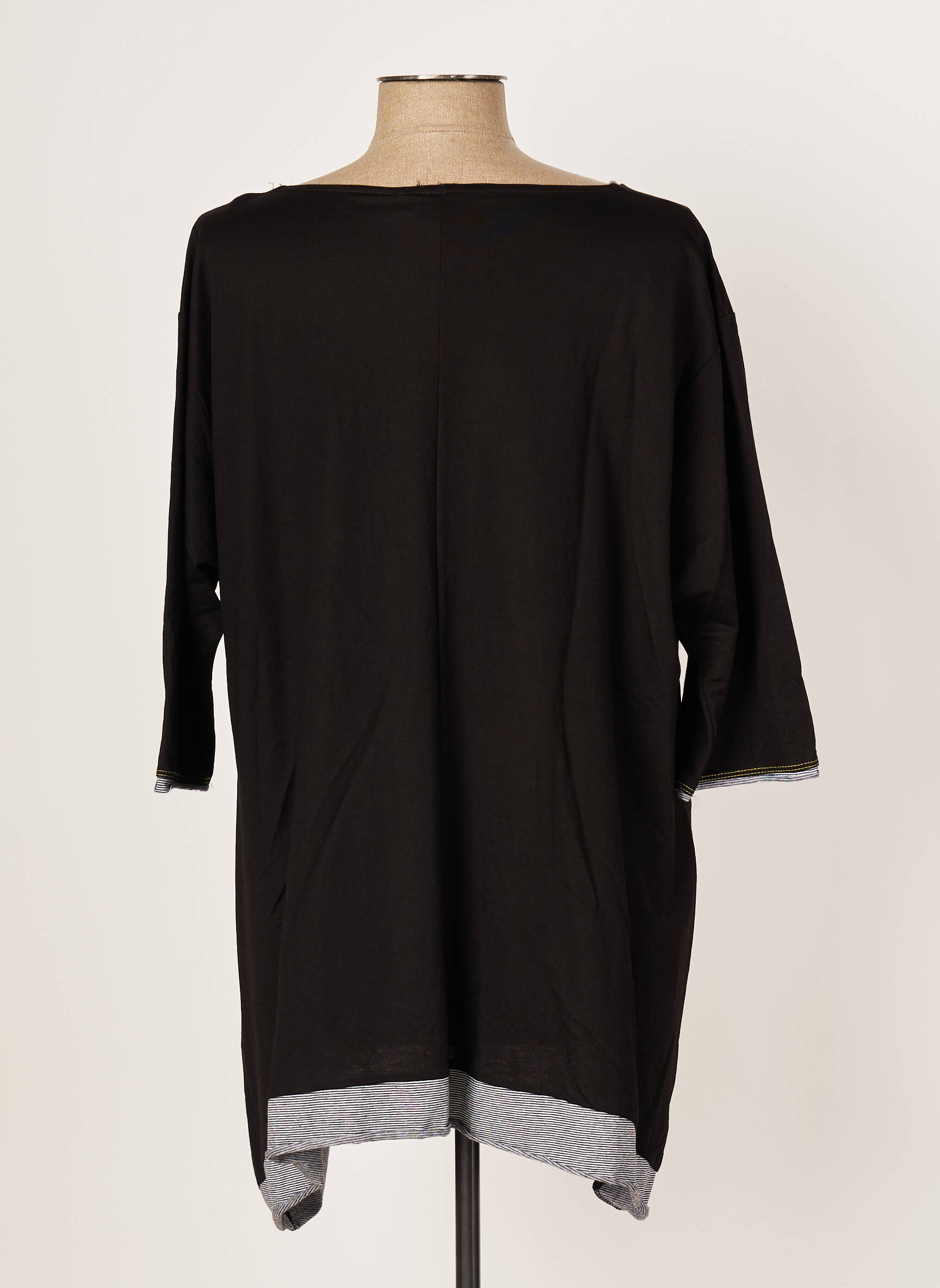 Franck Anna Tuniquemanchecourte Femme couleur noir