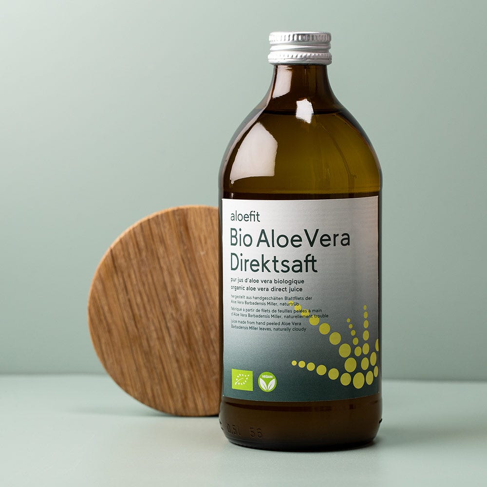 aloefit Aloe Vera Bio Saft 500ml 2+1 gratis Bundle