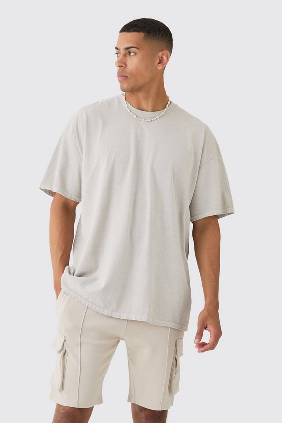 Oversize T-Shirt mit Renaissance-Print