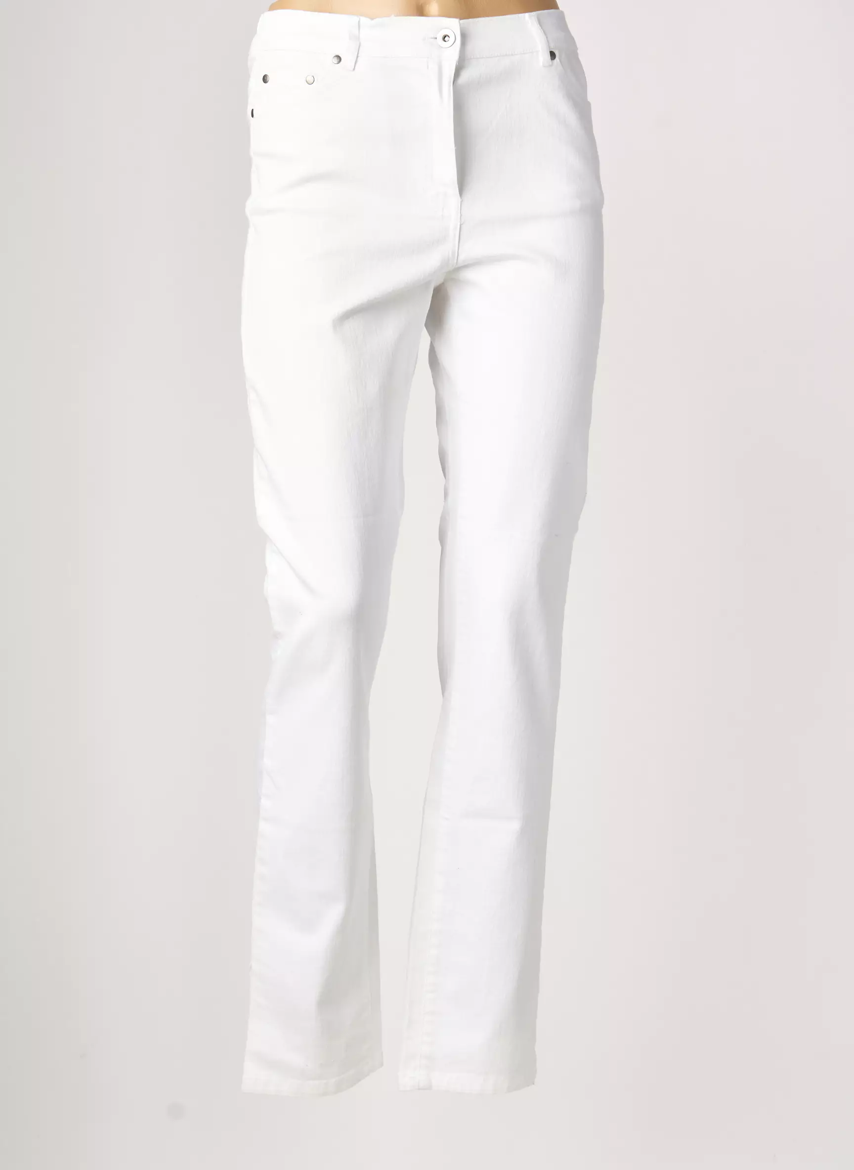 Anne Kelly Pantalons Droits Femme couleur blanc