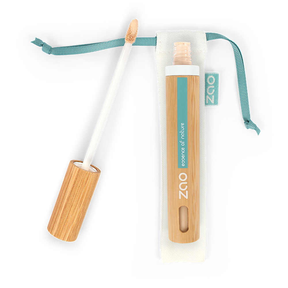 zao essence of nature Anticernes fluide 792 Beige Sable ZAO Anticernes fluide Certifié Bio, Formule100% naturelle, Vegan et Rechargeable