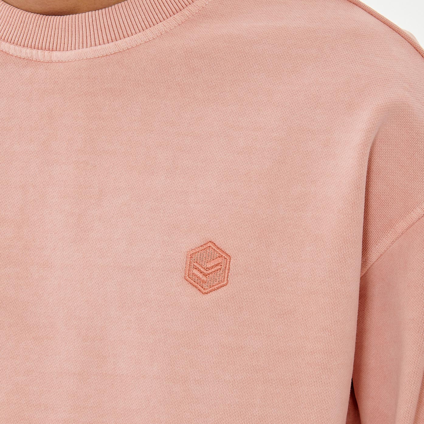 CREW   Sweat rose Homme en 100% coton