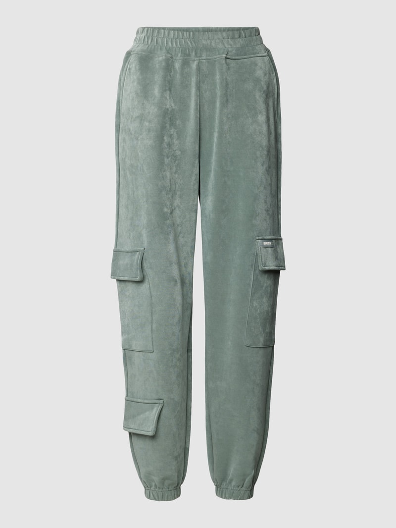 Sweatpants mit Cargotaschen Modell 'EUPHEMIA' in bottle
