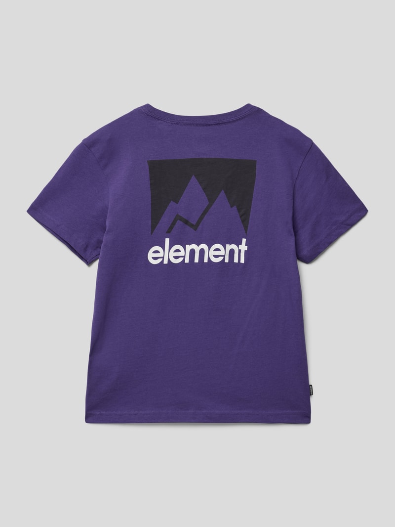 T-Shirt mit Label-Print Modell 'JOINT 2.0' in pflaume