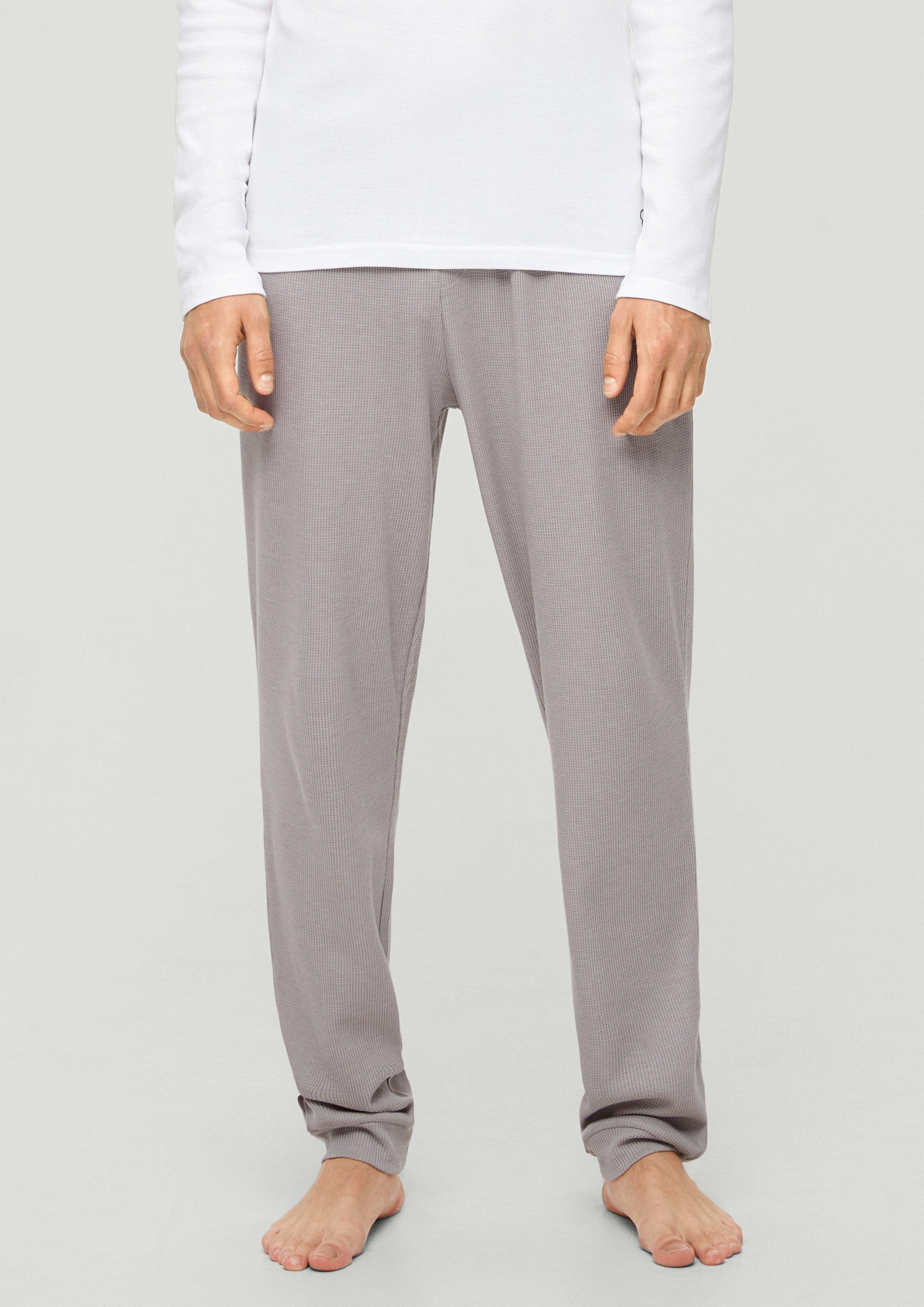 Pyjamahose mit Waffelpiqué-Struktur  6008407-95W1