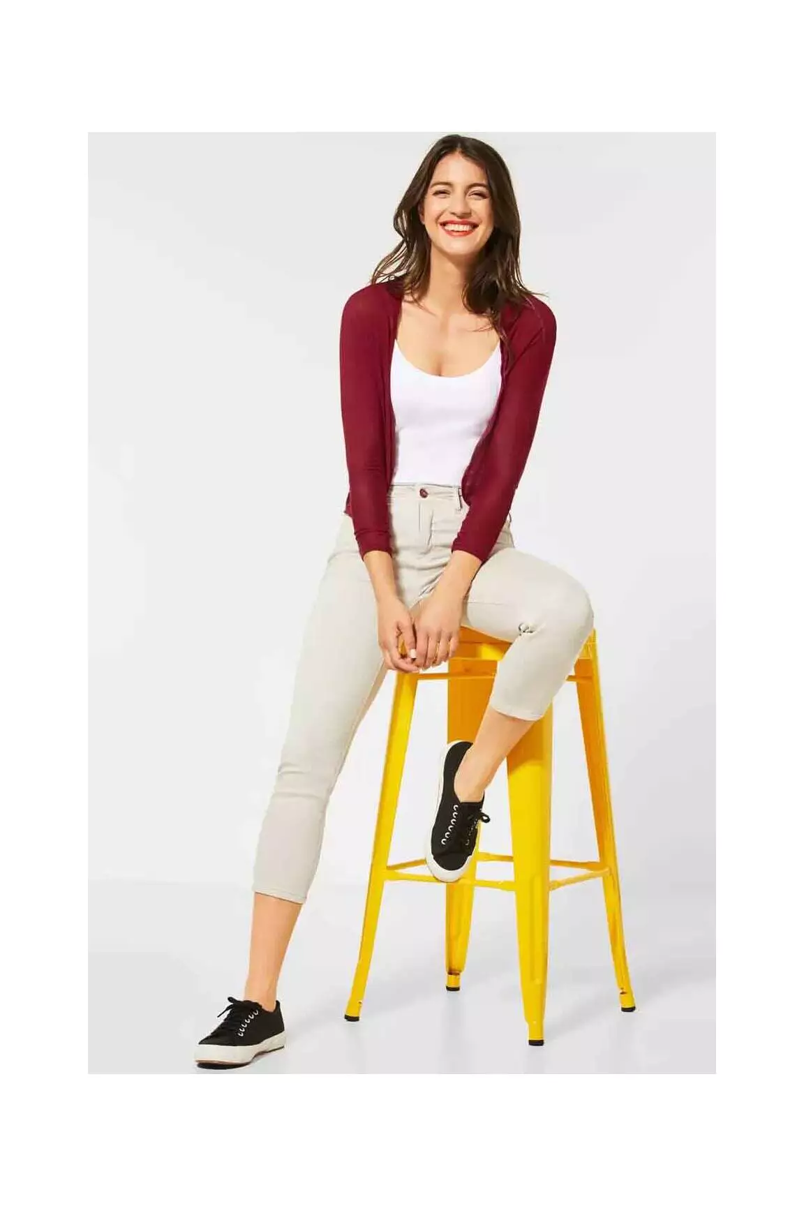 Street One Fine Maille Femme couleur rouge