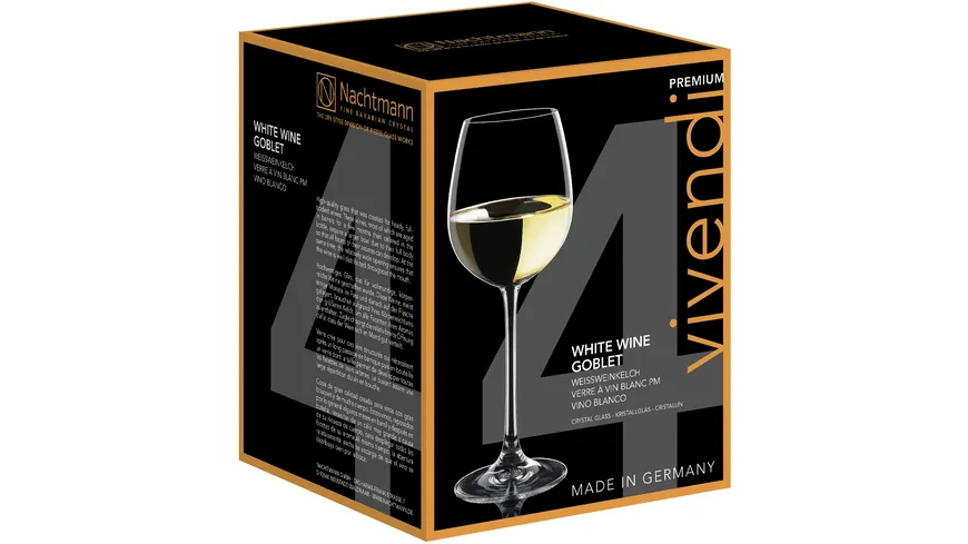 Nachtmann Weißwein Kelchgläser Vivendi im Geschenkkarton 4-tlg.