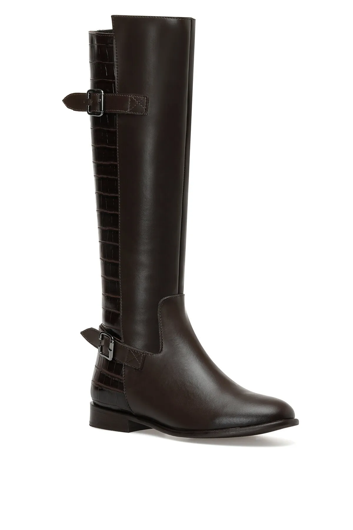 İnci  Daria 2pr braune flache Damenstiefel