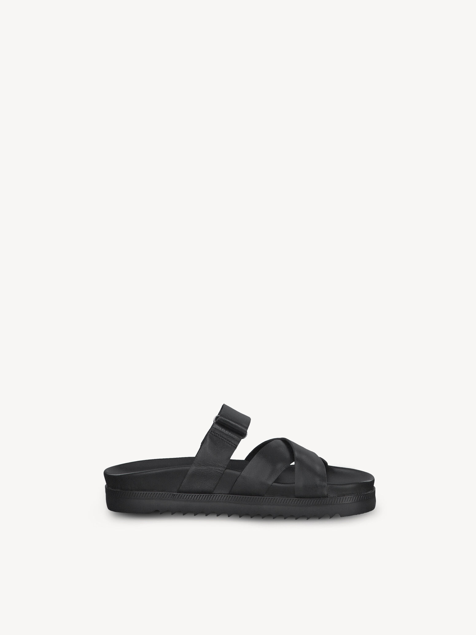 Mule en cuir - noir