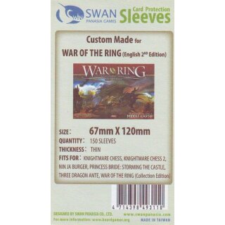 Swan Panasia Kartenhüllen 67mm x 120mm dünn (150)